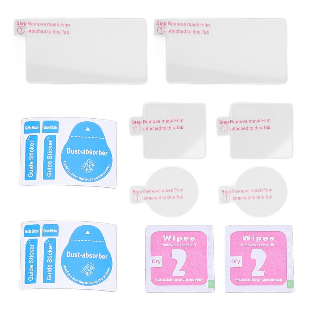 2 комплекта защитных пленок для экрана объектива камеры Vlog, передняя и задняя пленка для экрана объектива видеокамеры Action 5pro с