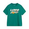 Li-Ning Подростковая унисекс повседневная спортивная футболка с круглым вырезом