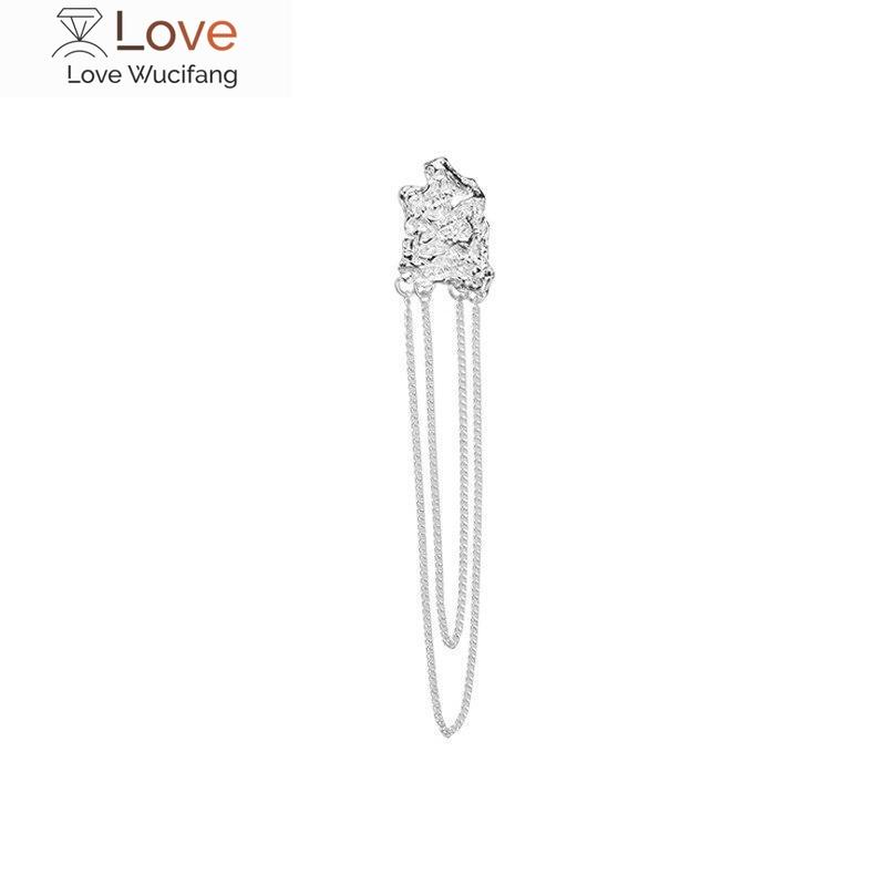 Серьги Redcheng из стерлингового серебра 925 пробы с необычной формой лавы для женщин, очаровательные, роскошные, простые, на годовщину, предотвращающие аллергию, ювелирные подарки