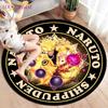 Anime Naruto Round Carpets for Living Room Rugs Soft Flannel Floor Area Rug Bedroom Carpet Mat for Children Kitchen Rug