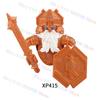 MOC Средневековые Гномы Воины Эльфы Рыцари Фигурки Аксессуары Шлем Ручной работы Тяжелая Броня Щит Строительные Блоки Игрушки Подарки для Детей