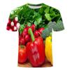 Chili Vegetable 3D Print T-shirt Streetwear Men Women Summer Short Sleeve T Shirts Oversized Harajuku Tees Tops Kids Clothing
