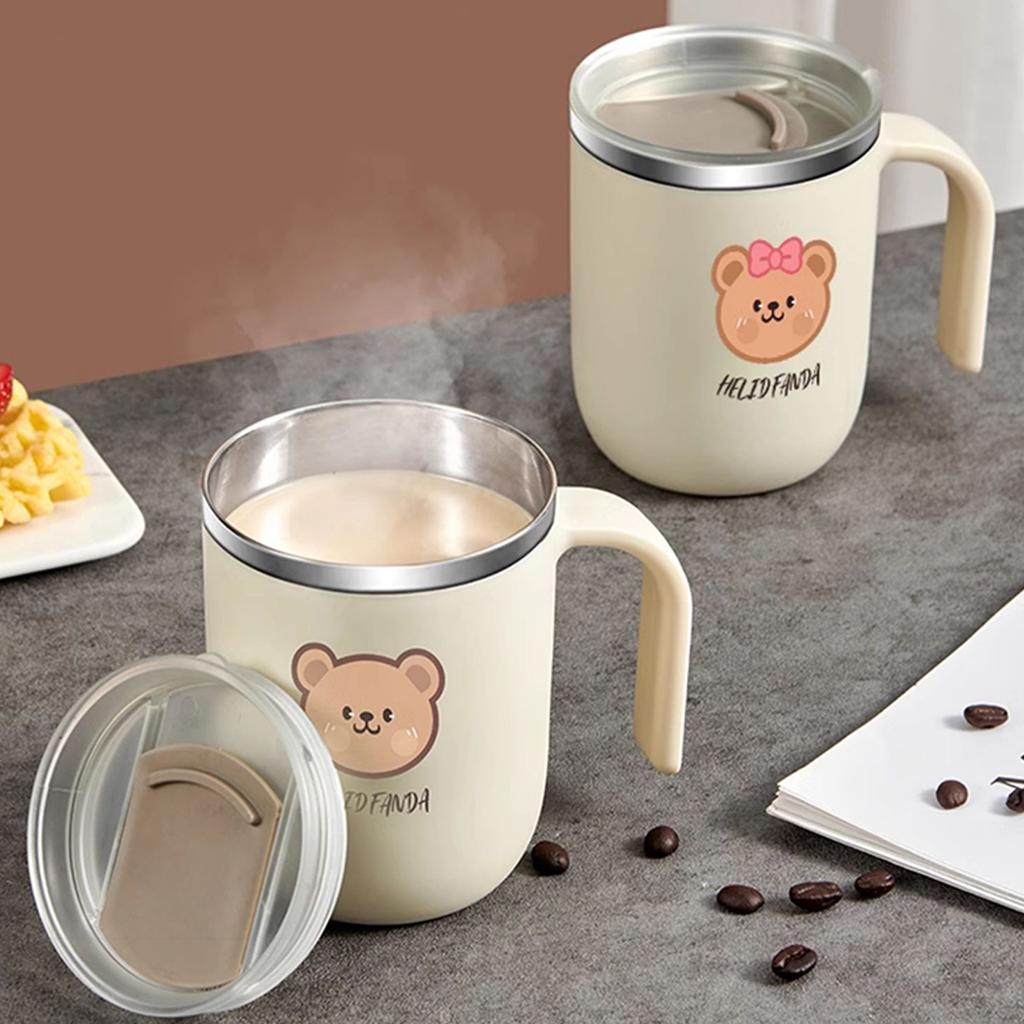 400 мл кофейная чашка двухслойная антиожоговая кружка из нержавеющей стали 304 портативный термос для воды
