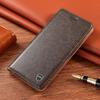 Samsung A23/A24/A30/A31 Genuine Leather Flip Case - Crazy Horse Protective Cover.