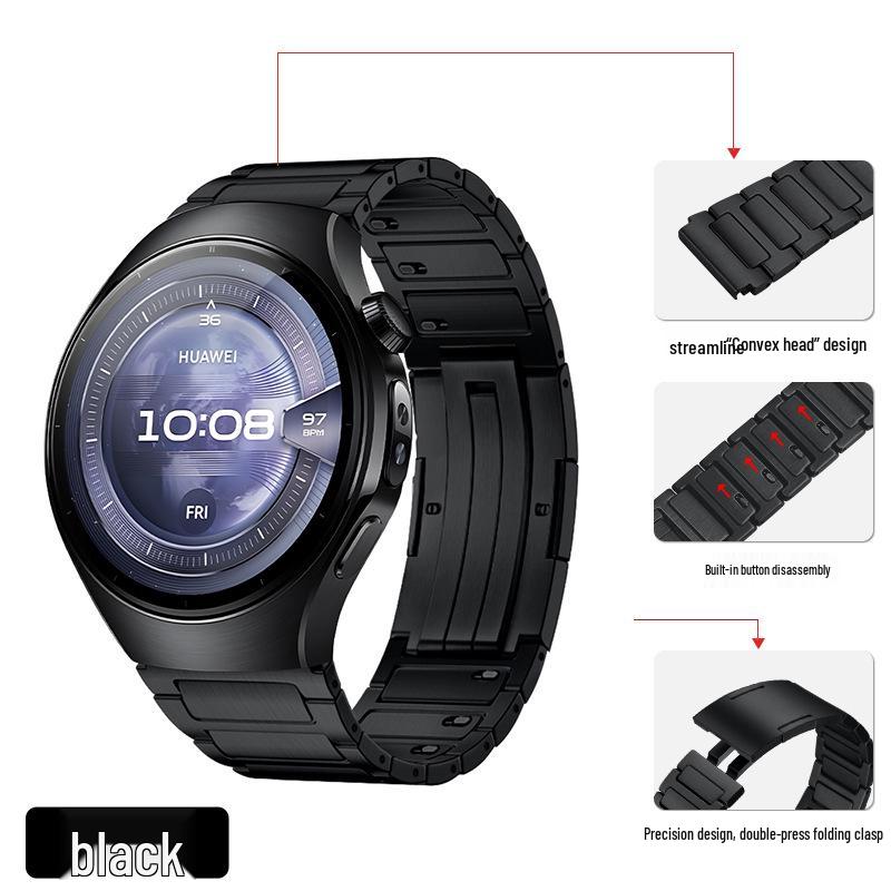 Металлический ремешок H-Link из титана для смарт-часов Huawei Watch 5 Slim GT5/4 Pro