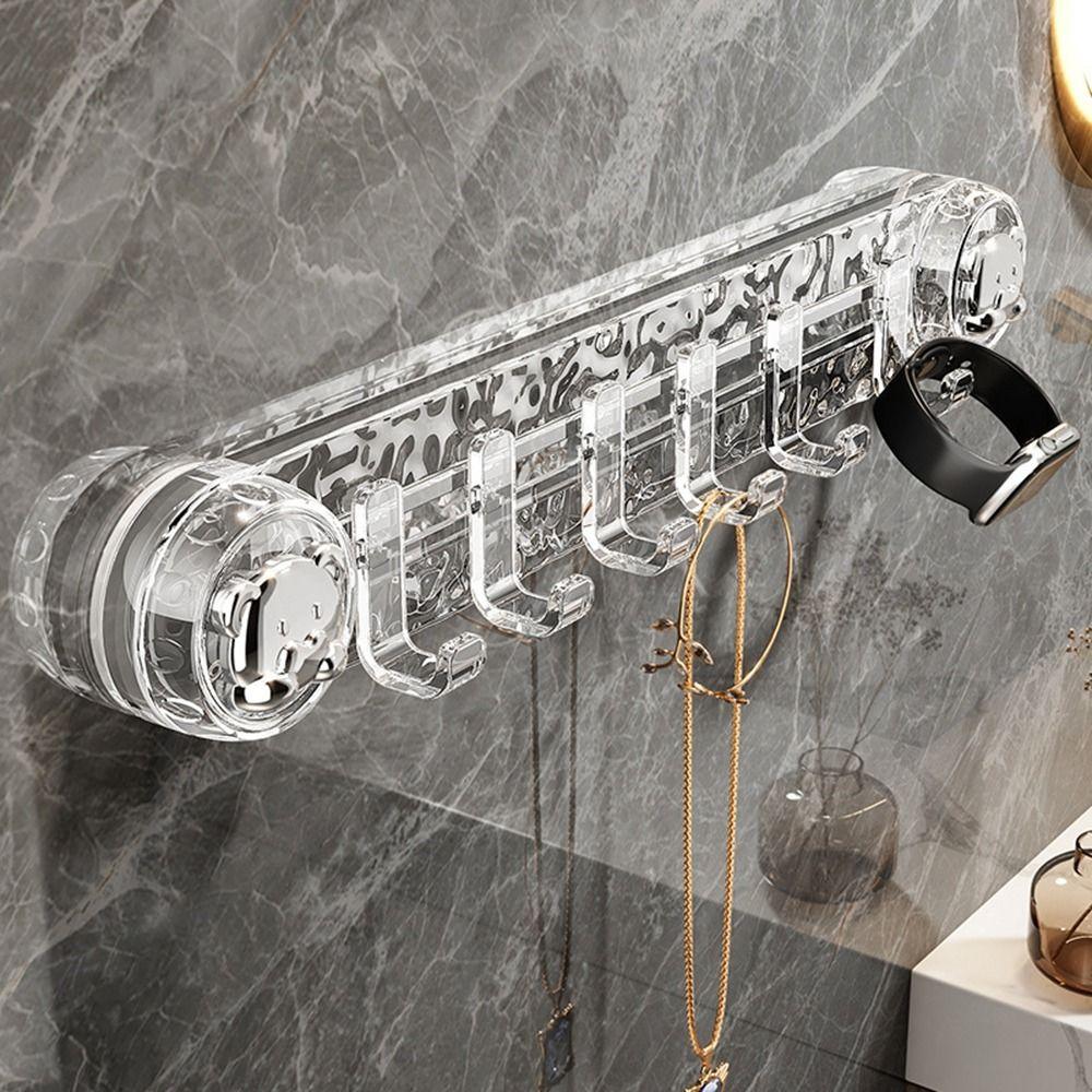 Настенный крючок на присоске, водонепроницаемый рядный крючок для хранения, практичный крючок для хранения мелочей для дома