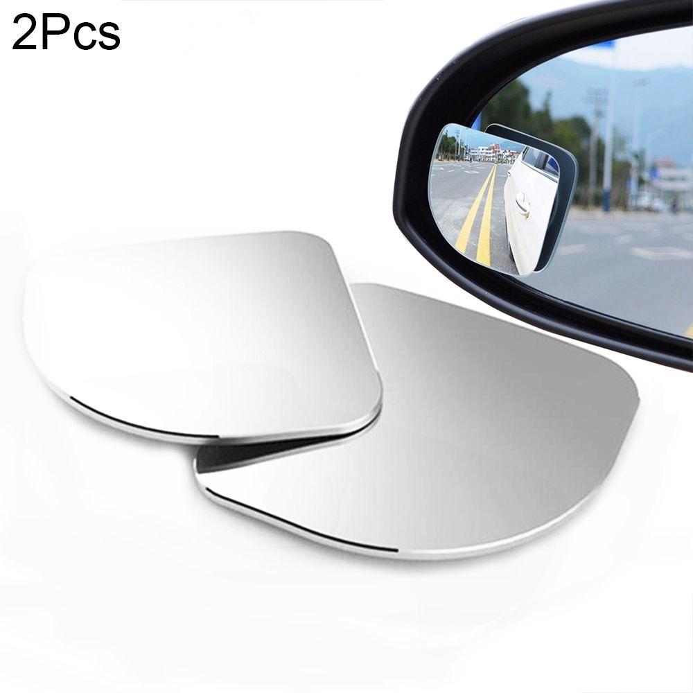 2Pcs New Adjustable Car Motorcycle Accessories HD Glass 360 Degree Rotation Blind Spot Mirror Convex