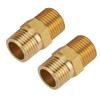 20 шт. 1/8" - 1/8" Наружная резьба Латунный шестигранный ниппель-переходник для трубы Быстрый адаптер