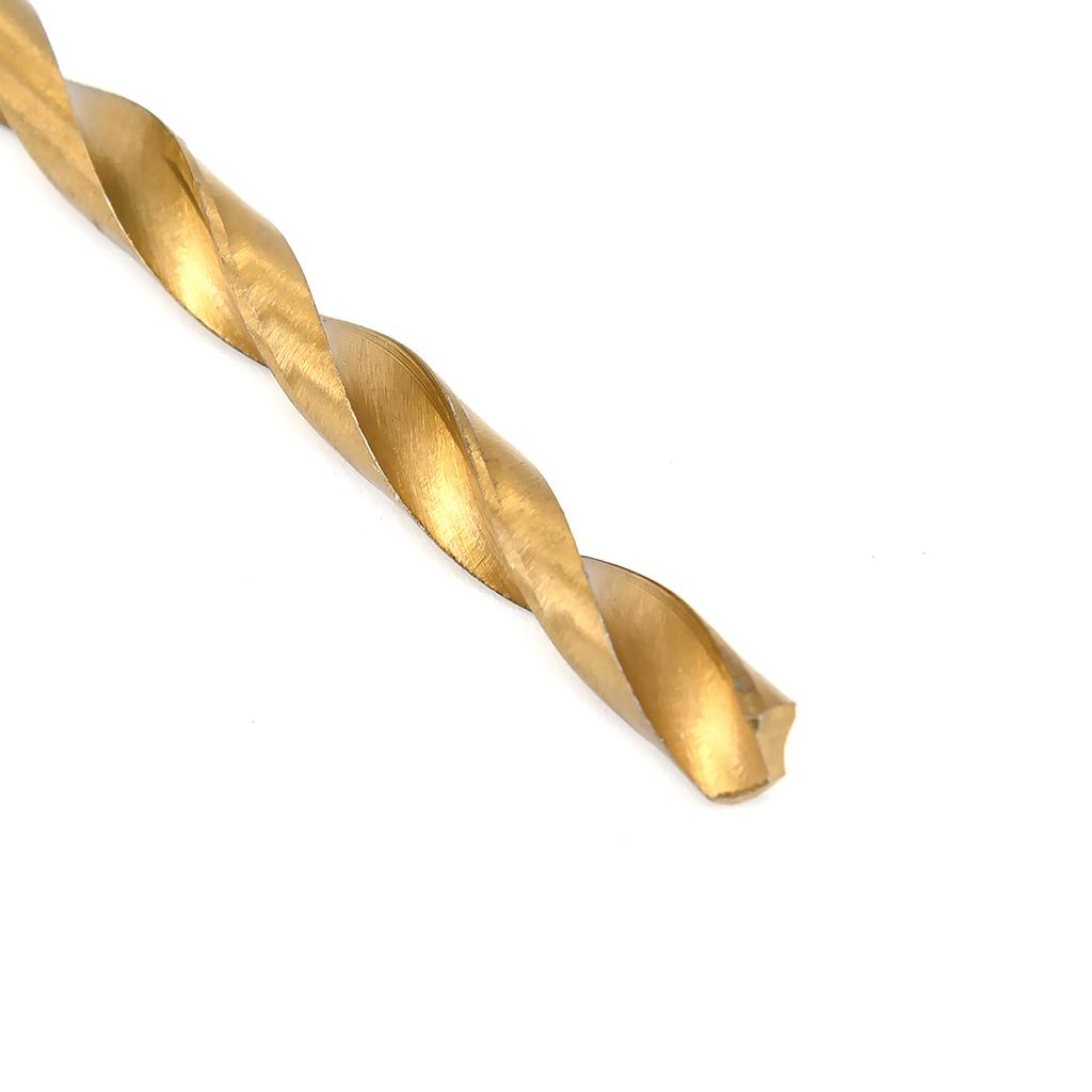 Набор сверл по металлу из быстрорежущей стали, 13 шт., 1,5–6,5 мм, с шестигранным хвостовиком 1/4 мм, с титановым покрытием