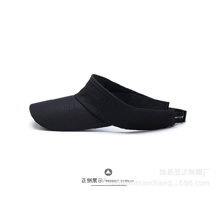 Men's plain baseball cap, summer sun hat, outdoor travel sun visor, open-top hat, quick-drying hat, in stock