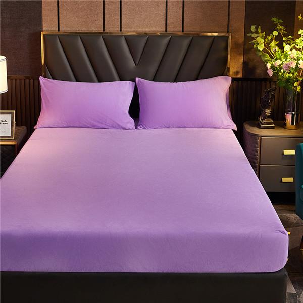 Winter Warm Plush Elastic Fitted Sheet Double Bed Sheet Soft Warm Velvet Bedspread Mattress Cover Bed Linen Protector No Pillowcases