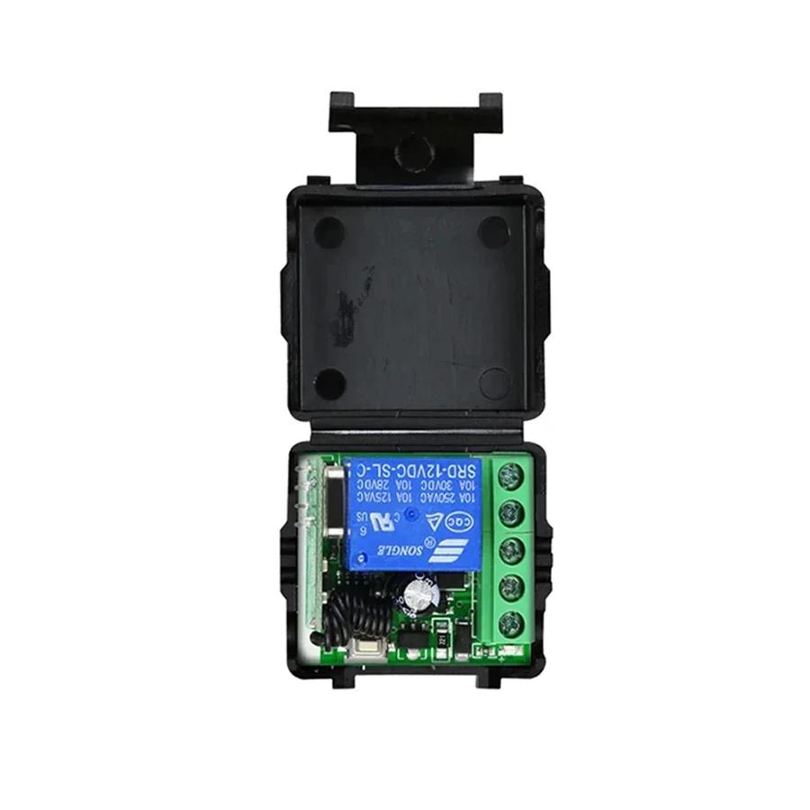 DC12V Универсальный переключатель с дистанционным управлением RF433МГц Релейный модуль приемника 10А Передатчик Вкл Выкл Пульт дистанционного управления для замка гаражных ворот