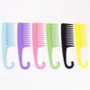 Wet Hair Curling Comb Heat Resistant and Antistatic Bath Comb Wide Tooth Hair Combing Tool with Hook Special for Real Hair Wigs