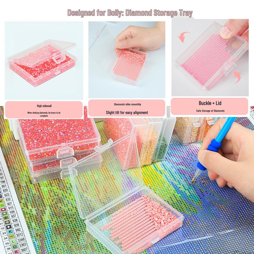 Поднос с откидной крышкой и сито для страз для алмазной вышивки своими руками - Новый выпуск