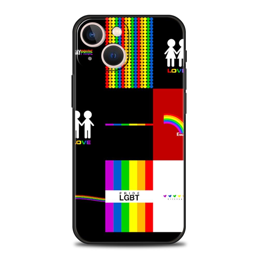 Чехол для телефона с радужным принтом Pride для ЛГБТ-сообщества, для iPhone 17 16 15 14 13 12 Pro Max 11 Pro Max 17 AIR Plus, противоударный, из мягкого ТПУ