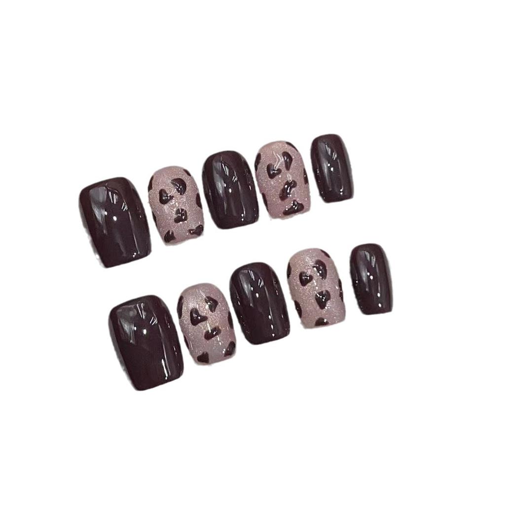 Ношение доспехов Ручная работа Осенне-зимний стиль Кошачий глаз Мокко Шоколадный Милый Пятнистый Леопардовый принт Ручная работа Доспехи