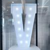 С светодиодной подсветкой Cool White, Letter KT Board 4 фута/120 см – Фон для свадьбы, дня рождения, Декор, Декор для выпускного вечера – Световой знак-вывеска