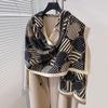 2024 Latest Design Winter Two-Sided Jacquard Cashmere Scarves High Quality Women Thicken Wrap Shawl Ladies Wool Pashmina Scarf