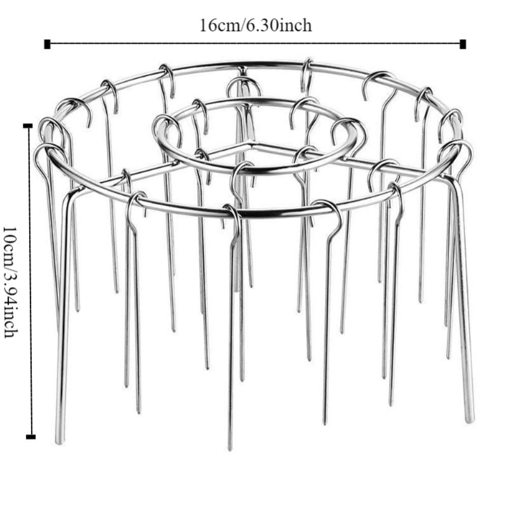 Heat-Resistant Air Fryer Skewer Stand Stainless Steel Skewers Rack Home Kitchen