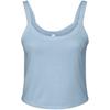 Womens/Ladies Micro-Rib Spaghetti Strap Tank Top