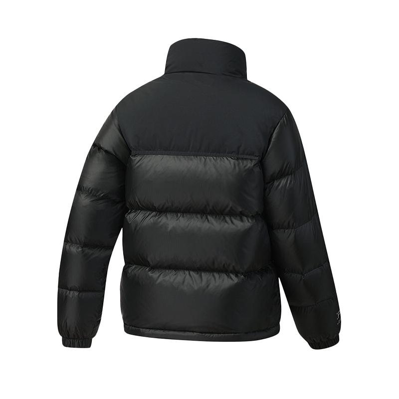 Fila Лыжная серия Модная Панк Крутая Пуховая Куртка Женская Верхняя одежда Насыщенно-черный A11W546920FBK