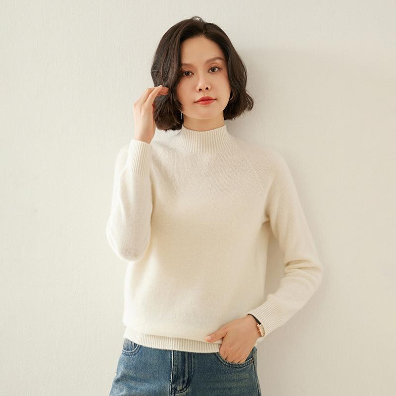 Женский кашемировый свитер Qinghe cashmere 100% кашемир осенне-зимний кашемировый пуловер мягкий и теплый