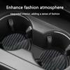 HFYJW1 2pcs Carbon fiber Car Coasters Non-Slip Pad Water Cup Drink Mat For Fiat Abarth 500 500L 500X 500C Safety Belt