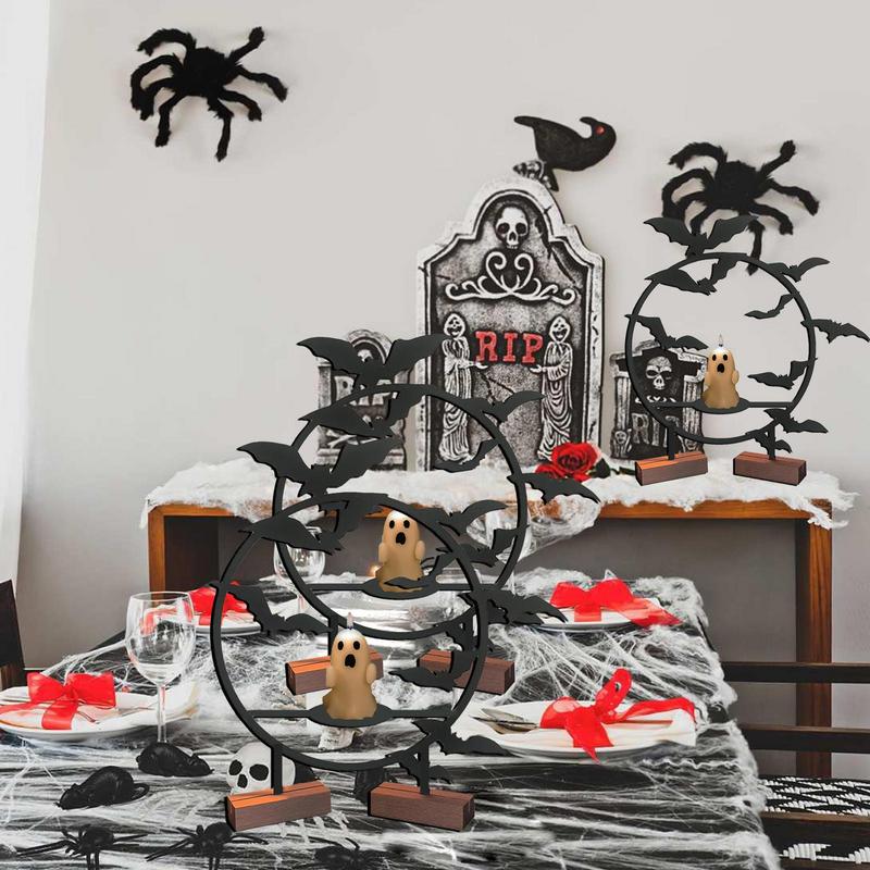 Хэллоуин Подсвечник Летучая мышь Настенный декор со свечой Хэллоуин Подсвечник Готический Настенный декор Подсвечники на Хэллоуин