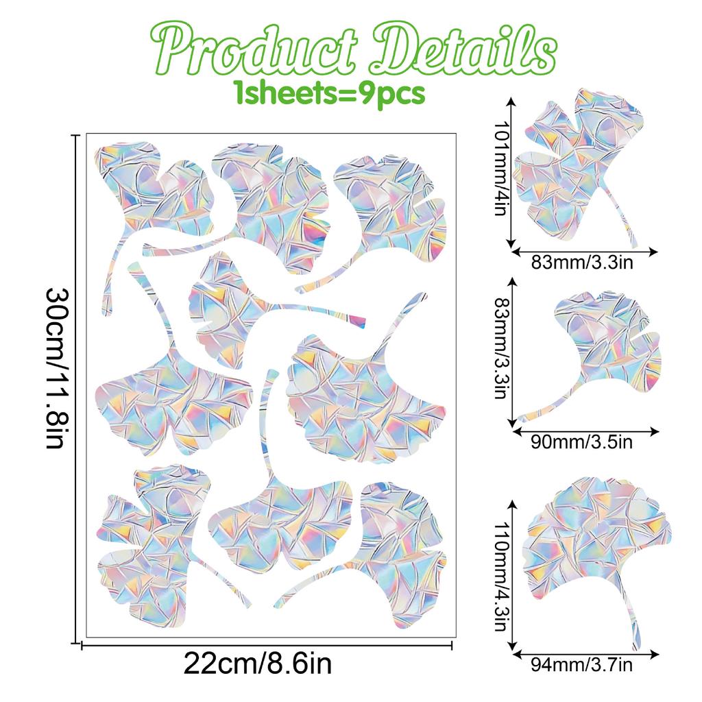 Christmas Rainbow Prism Static Cling Glass Stickers PVC Halloween Window Stickers Sun Catcher Decorative Films