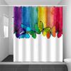 JINRUN Bathroom Thickened Waterproof Curtain Mildew Proof Shower Curtain Shower Partition Curtain Shower Curtain Bathroom Curtain Free Perforation