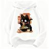 Vintage Ramen Cat Hoodie Manga Kids Cat Children's Sweatshirt Cute Hoody for Boys Girls Autumn Winter Casual Hoodies