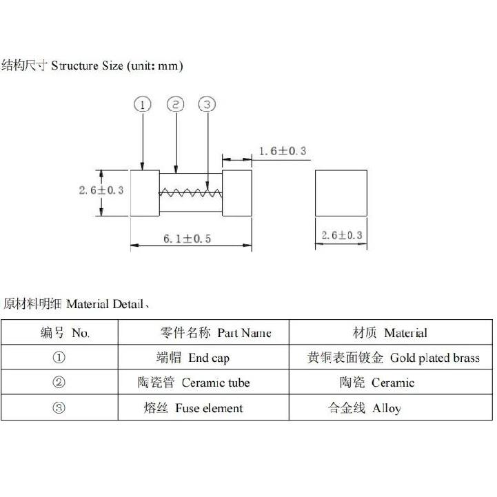 SMD Ceramics Blow Fuse 1808 2410 6125 0451 0.5A 500mA 125V 250V AC 1A 1.5A 2A 3A 3.15A 4A 5A 6.3A 8A 10A 15A Ultra-rapid Gold Fuse Holders1