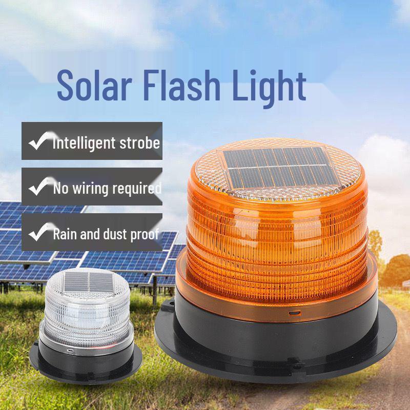 LED Solar Strobe Warning Light with Strong Magnet