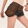 Fashion Cotton Belt Waist Packs Adjustable Strap Multi-functional Phone Pouch Vintage Travel Crossbody Bag Outdoor