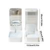 4L Automatic Cat Feeder & Water Dispenser Set, BPA-Free Gravity Pet Food & Water Bowl for Cats Dogs, Large Capacity