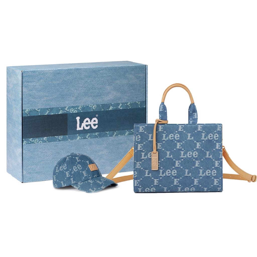 New Lee Fabric Tote Bag, Crossbody Bag, Shoulder Bag, Handbag Small Women's Denim Blue LE240004M-503