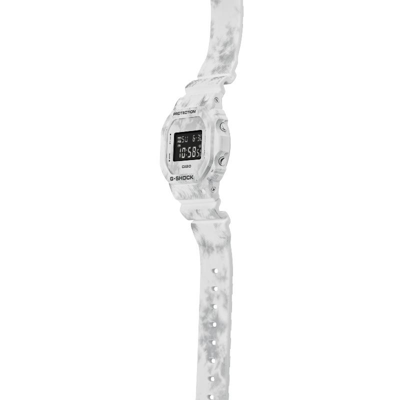Casio Мужские кварцевые часы с resin-корпусом, водозащитой 200 м, ударопрочностью, будильником DW-5600GC-7