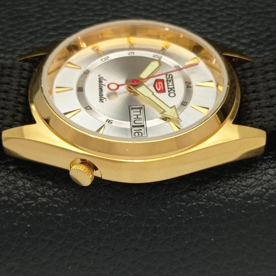 ВОССТАНОВЛЕННЫЕ ВИНТАЖНЫЕ SEIKO 5 AUTO 6309A ЯПОНИЯ МУЖСКИЕ СЕРЕБРЯНЫЕ ЧАСЫ С ЦИФЕРБЛАТОМ a425928-2