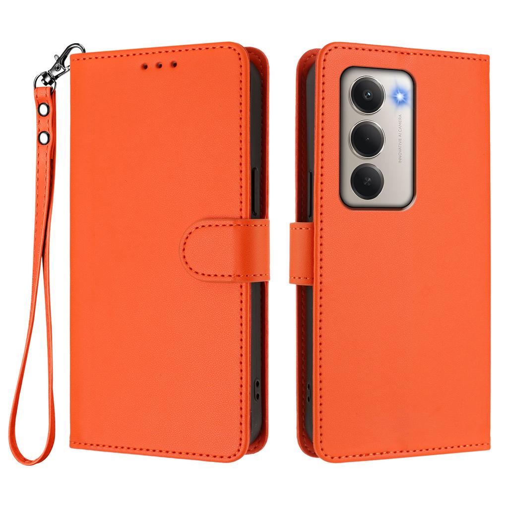 For Xiaomi Redmi 15 4G (EU) (171mm) Leather Case Wallet Stand Phone Cover with Wrist Strap
