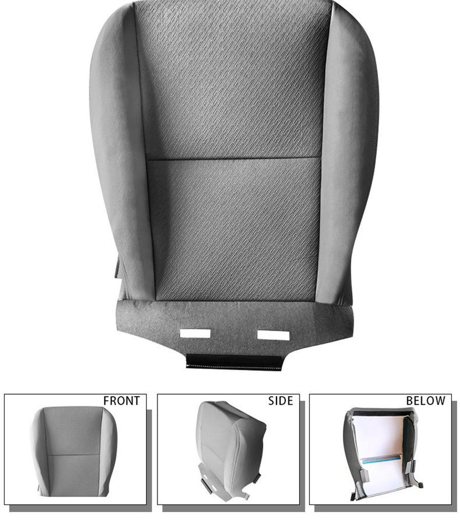 Driver Bottom Cloth Seat Cover For 07-14 Chevy Silverado1500 2500HD Replacement