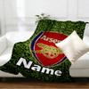 Custom Name Personalized football team Print Blankets, Home Decor, Bedroom, Sofa, Camping, Couch, Gifts for Birthday Christmas