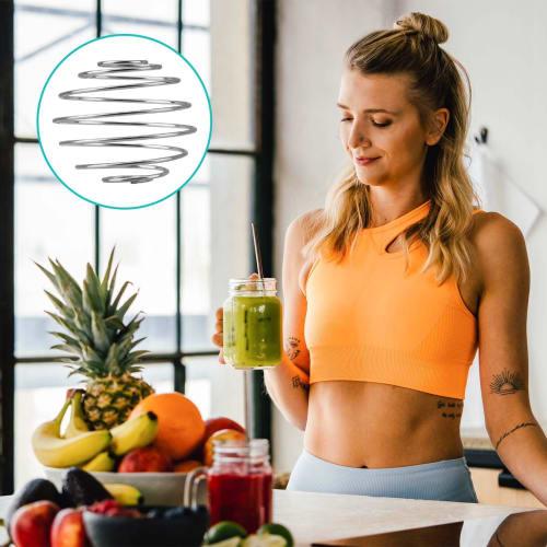 2 Stainless Steel Wire Whisks for Shaker Cups, Bottles, and Mixers (3cm Diameter)