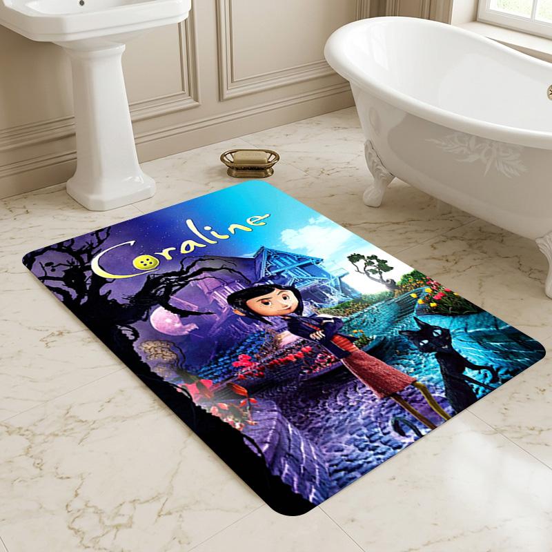 Coraline World Living Room Nonslip Area Rug Soft Carpet For Bedroom Game Playroom Sofa Office Home Decor Doormat Christmas Gift C9301726
