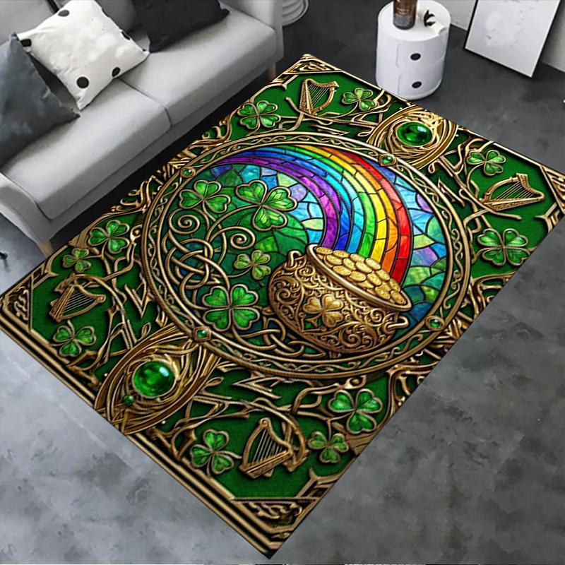 2025 New Coins&Rainbows Carpet Rug for Living Room Bedroom Home Sofa Decoration,Kids play Non-slip Floor Mat115