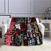Логотип группы Музыка Рок-н-ролл логотип Узор Одеяла ren's Высококачественное фланелевое одеяло Мягкое Удобное Домашнее Дорожное одеяло#(3)