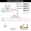 Fashion Chunky Platform Sneakers for Women 2024 Autumn Thick Bottom Vulcanize Shoes Woman Non Slip Mesh Breathable Sports Shoes Ladies