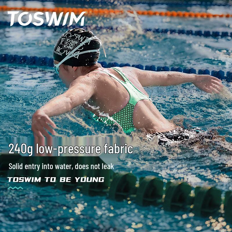 Слитный тренировочный купальник для девочек TOSWIM