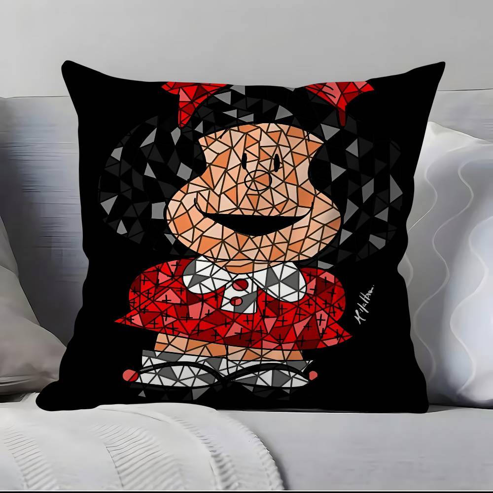 Cartoon M-M-Mafaldas Pillow Case Pillowcase Soft Skin Friendly & Comfortable With A Hidden Zipper