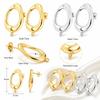 1 Pair Irregular Oval Hoop Earrings Nickel Free Oval Earrings New Jewelry Making  Daily Wear