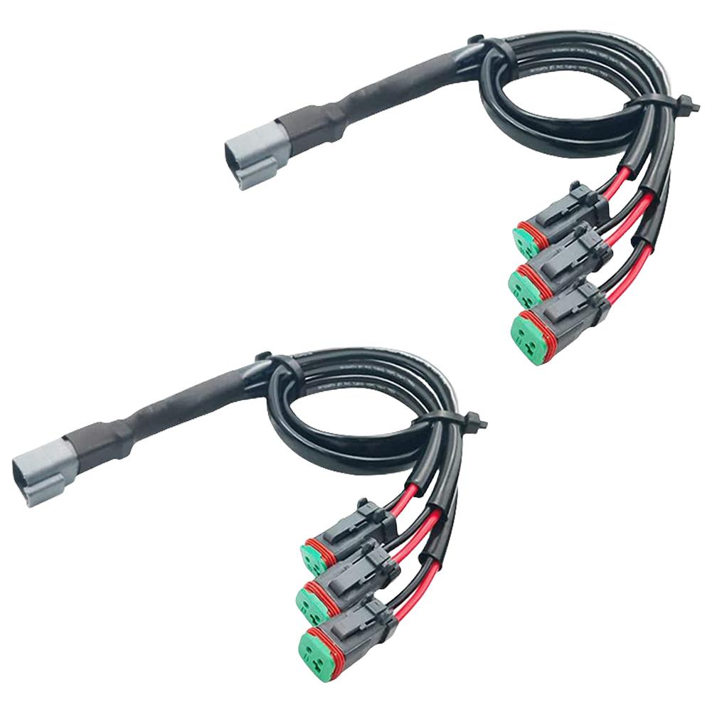 2Pcs Y Shape For Deutsch DT DTP Adapter Connector Splitter For Deutsch DT DTP Adapter Wiring Harness Splitter for Car Headlights